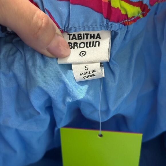 NWT Tabitha Brown x Target Women's Tropical Print Tiered Midi Skirt - Picture 8 of 9